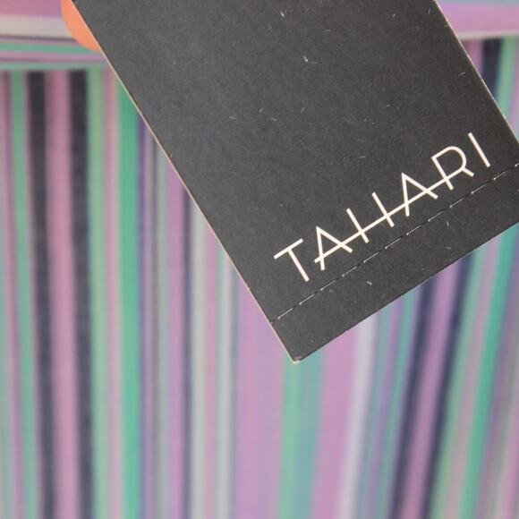 Tahari Women's Striped Paisley Elaine Shirt Casual Button Down Size L - Picture 13 of 16